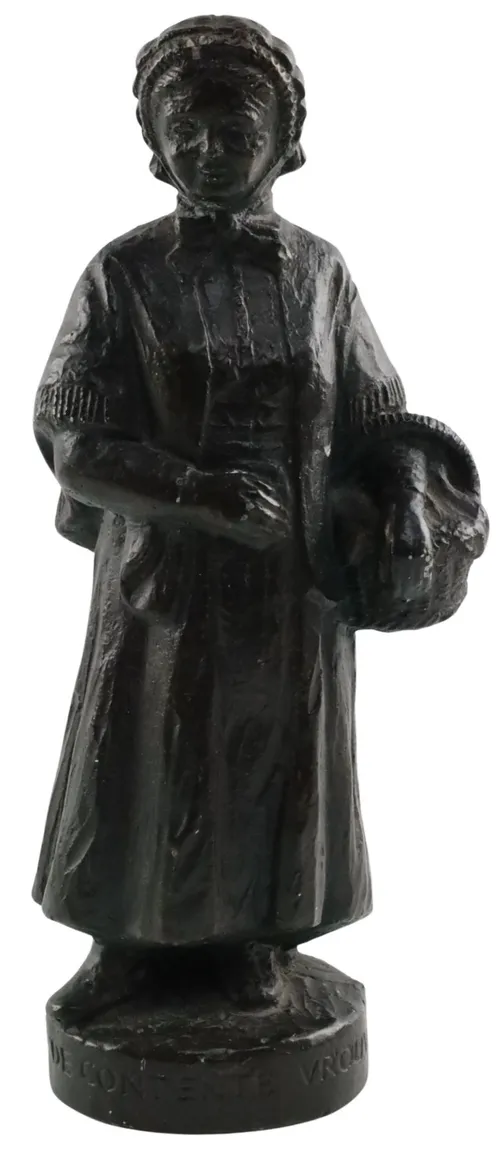 The Content Woman Bronze Statue