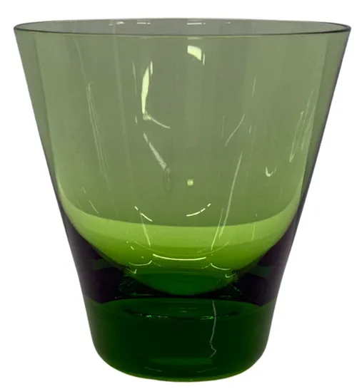 Clear Green Glass Shot Glass