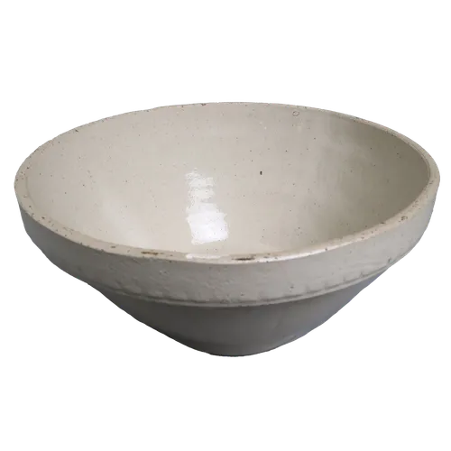 Speckled Beige Ceramic Serving Bowl