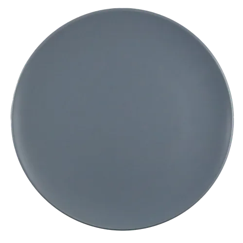 Matte Cool Blue Dinner Plate