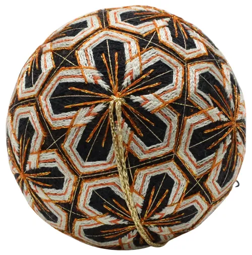 Temari Ball With Flower Pattern