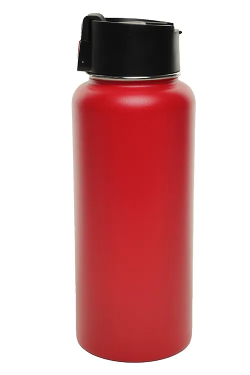 Fire Truck Red Metal Water Bottle