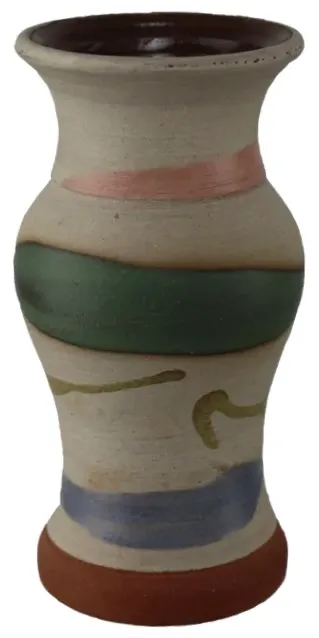 Pastel Stripe Ceramic Vase