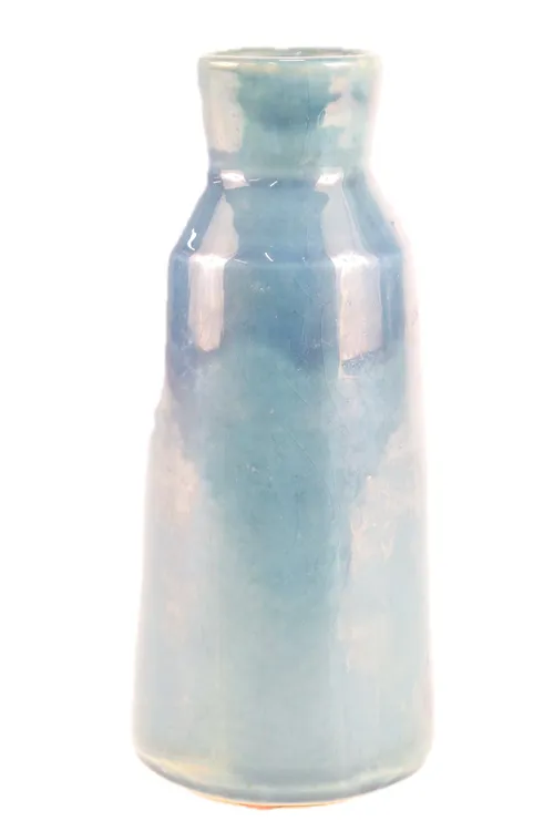 Graphite Blue Gloss Glaze Ceramic Vase