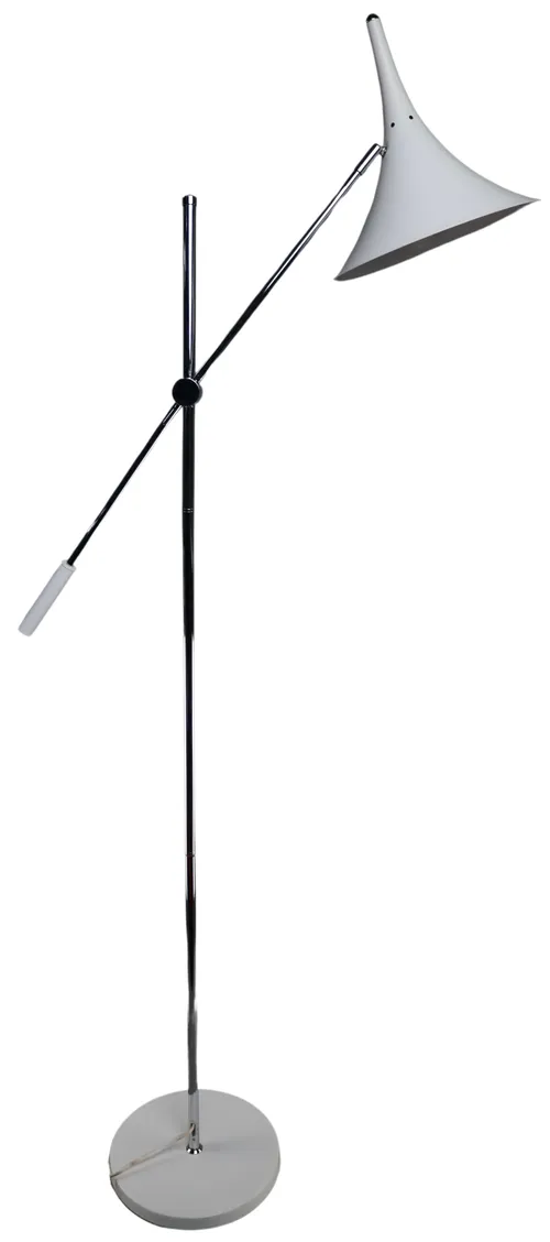 White Metal Floor Lamp