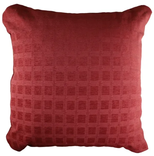Red Square Pattern Throw Pillow