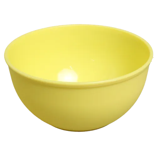 Solid Yellow Plastic Serving Bowl - Small