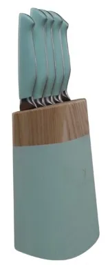 Seafoam Green Knife Block Set