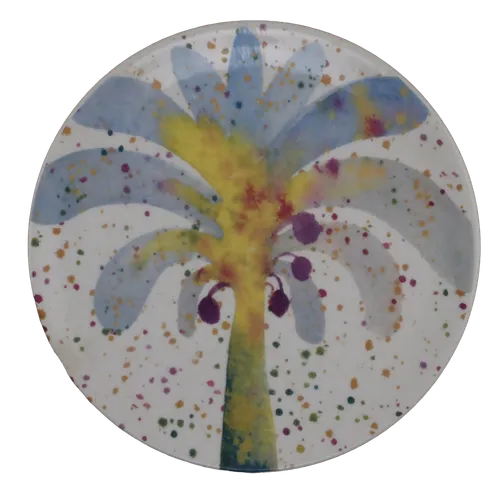 Yellow Confetti Palm Side Plate