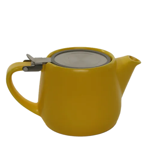 Saffron Yellow Ceramic Teapot