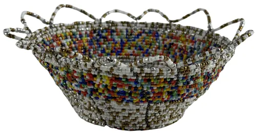 Multicolour Bead Decorative Bowl