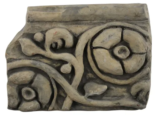 Plaster Architectural Panel Fragment