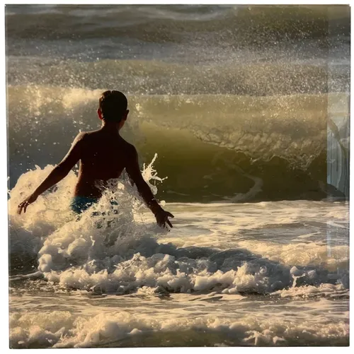 Surf Kid On Board With Epoxy Finish