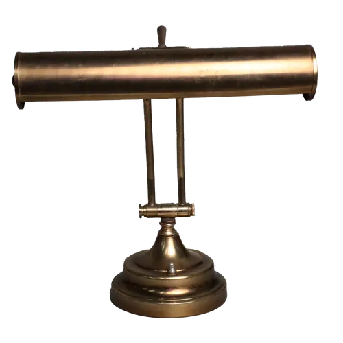 Tarnished Bronze Double Stem Desk Lamp