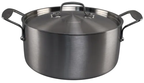 Brushed Steel Stock Pot