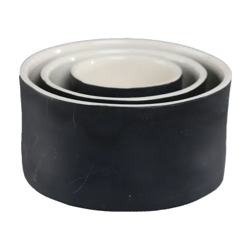 Matte Black 3 Piece Measuring Cup Set