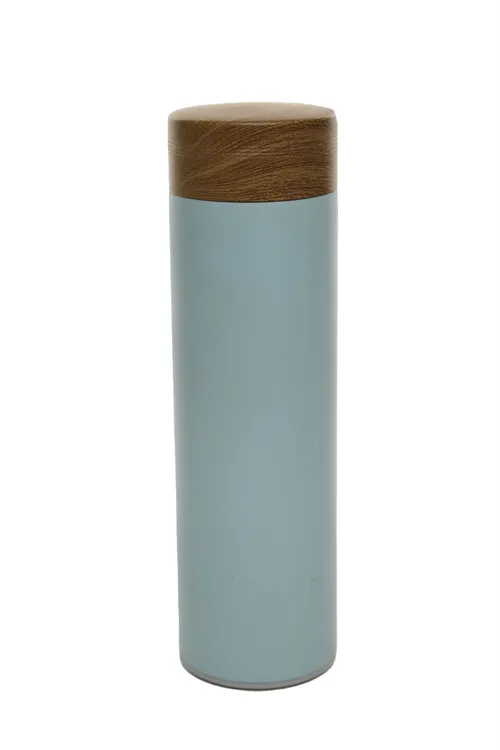 Pastel Manatee Blue Metal Water Bottle