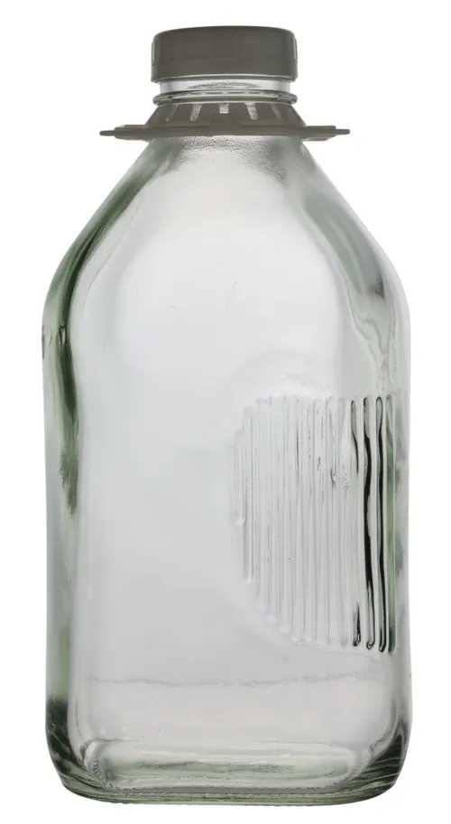 Clear Glass 2 Qt Milk Jug