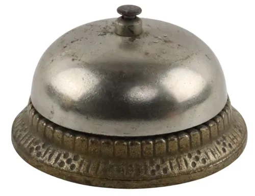 Antique Cast Iron Hotel Call Bell