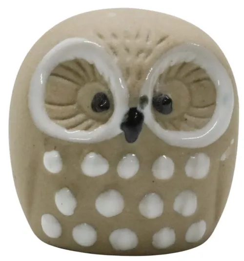 Stoneware Painted Owl - G