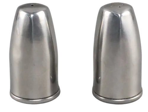 Brushed Stainless Steel Salt & Pepper Set