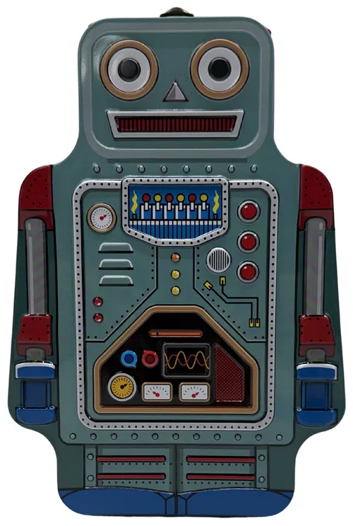 Tin Metal Robot Box