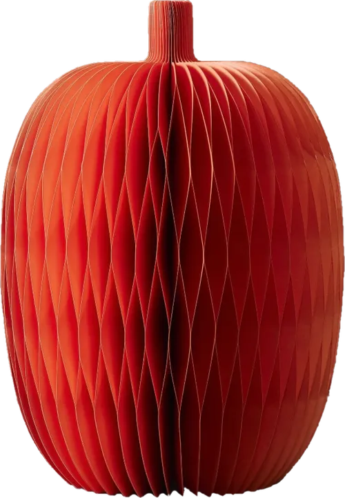Medium Orange Decorative Paper Pumpkin