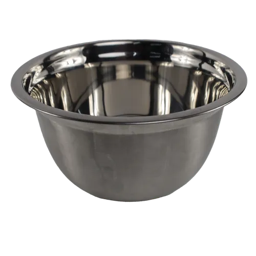 Brushed Chrome With Polished Chrome Interior Mixing Bowl