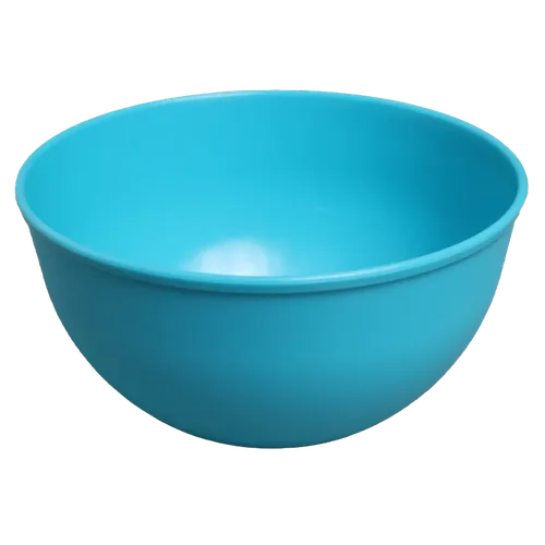 Solid Light Blue Plastic Serving Bowl - Small