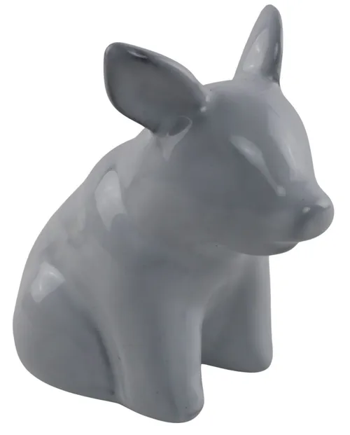 White Ceramic Pig