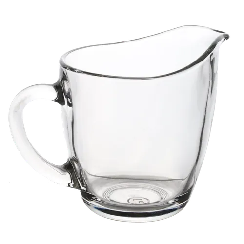 Clear Glass Small Belly Pitcher