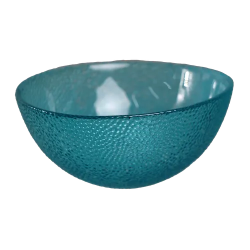 Turquoise Green Pebble Glass Bowl