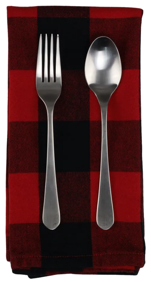 Black & Red Big Buffalo Check Flannel Napkin