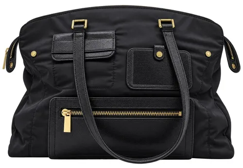 Large Black Tote-style Handbag