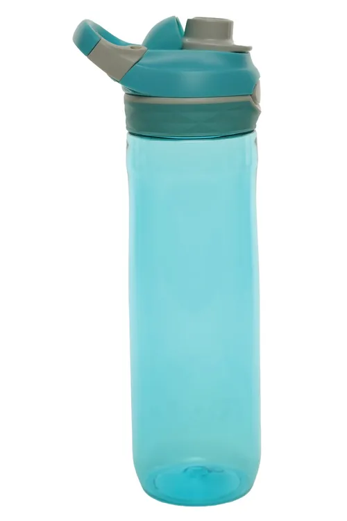 Clear Blue Plastic Water Bottle