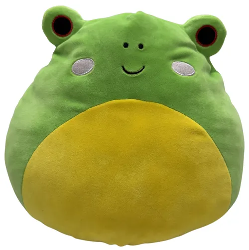 Green & Yellow Round Frog Plush