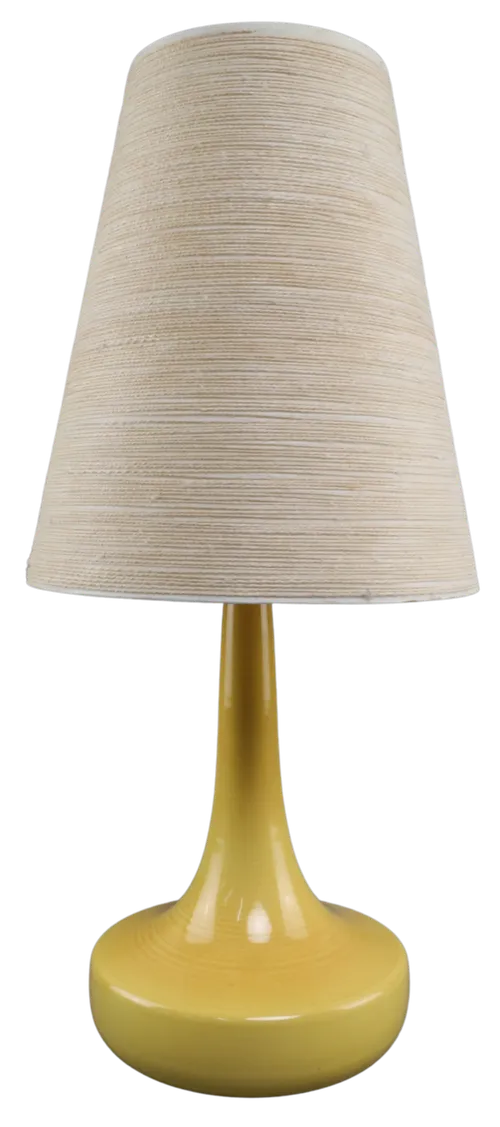 Yellow Lotte Table Lamp With Fibreglass Shade