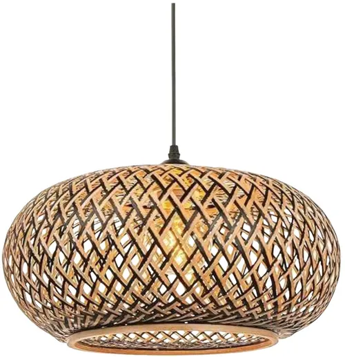 Natural Bamboo Woven Pendant Light