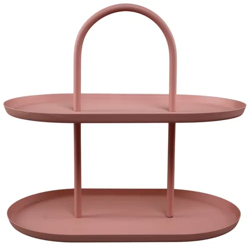 Pink 2 Tier Serving Tray