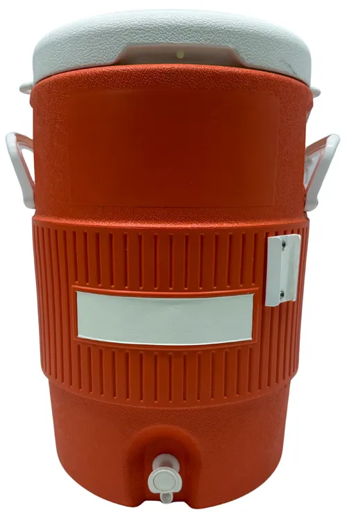 Orange Beverage Jug Cooler 5 Gallon