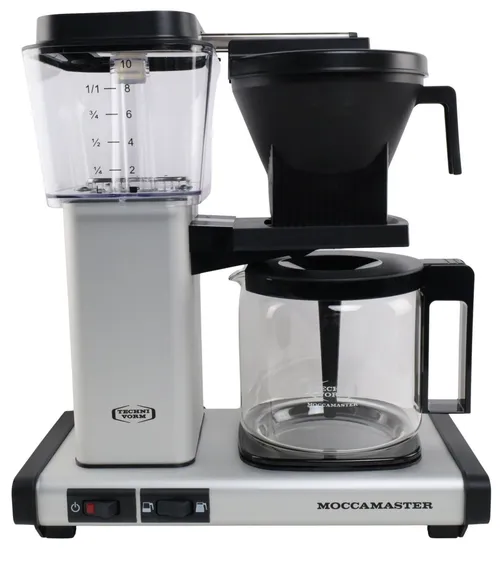 Matte Silver 10 Cup Coffee Maker