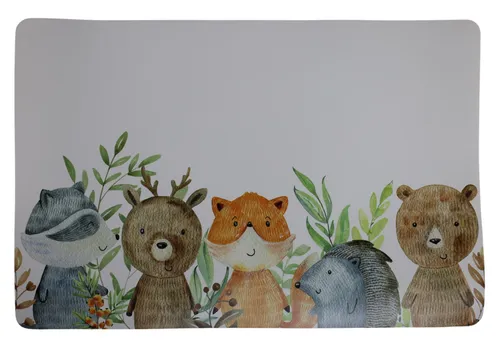 Forest Animals Plastic Rectangular Placemat