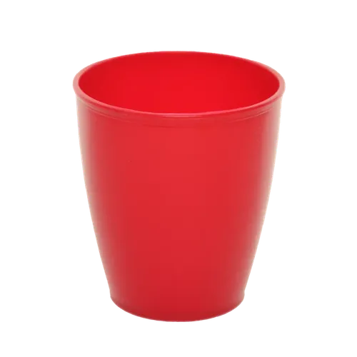 Red Plastic Drinking Cup