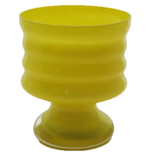 Citrine Yellow Glass Vase