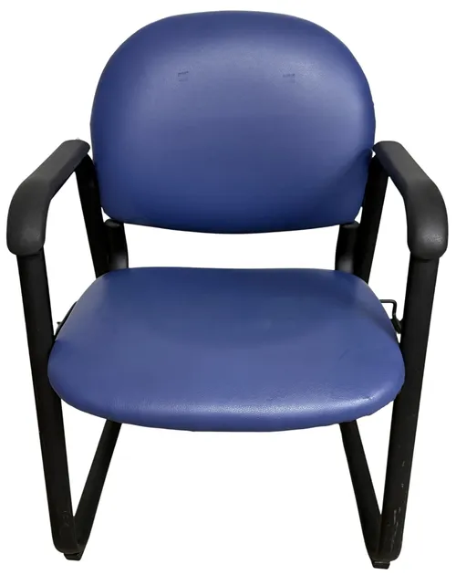 Blue Padded Waiting Room Chair