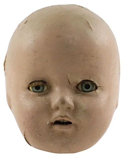 Antique Composition Doll Head - G