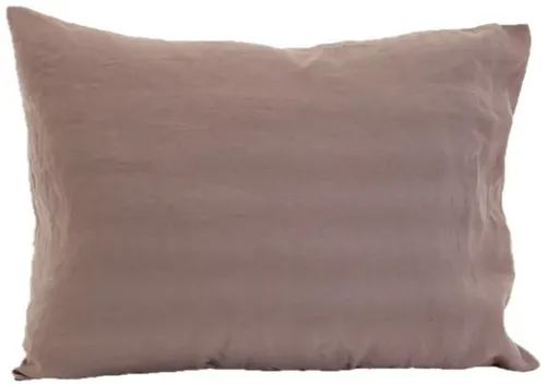 Solid Pale Pink Linen Throw Pillow