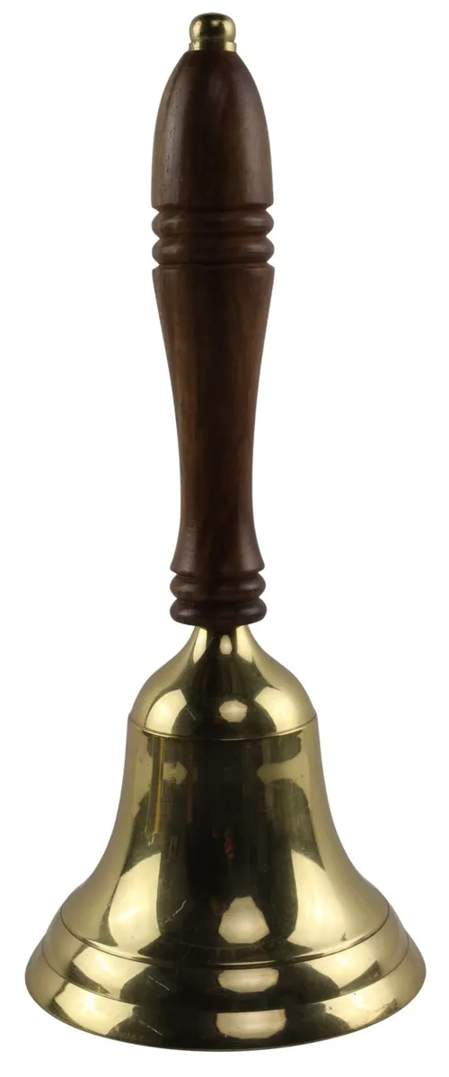 Wood & Brass School Bell