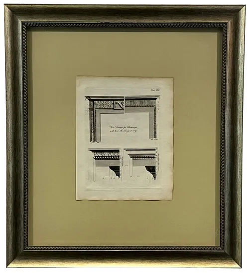 Black & White Architectural Elements V In Silver Frame