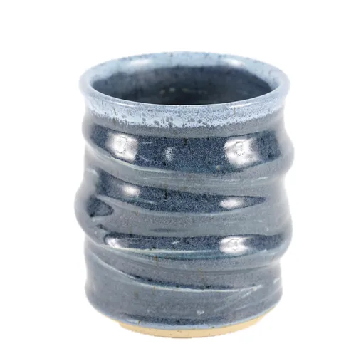 Irregular Blue Mug Ceramic Vase